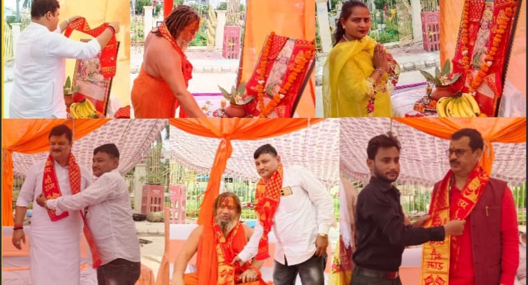समाचार पत्र एवं न्यूज चैनल द्वारा आयोजित भंडारे में भक्तों का उमड़ा जनसैलाब